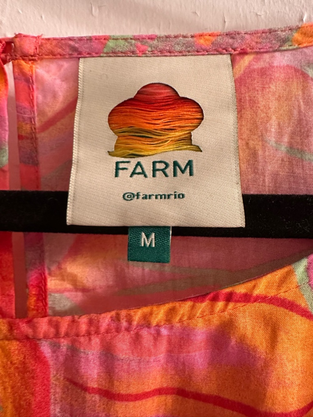 Farm Rio Tropical Ruffle Sleeve Blouse - Picture 6 of 7
